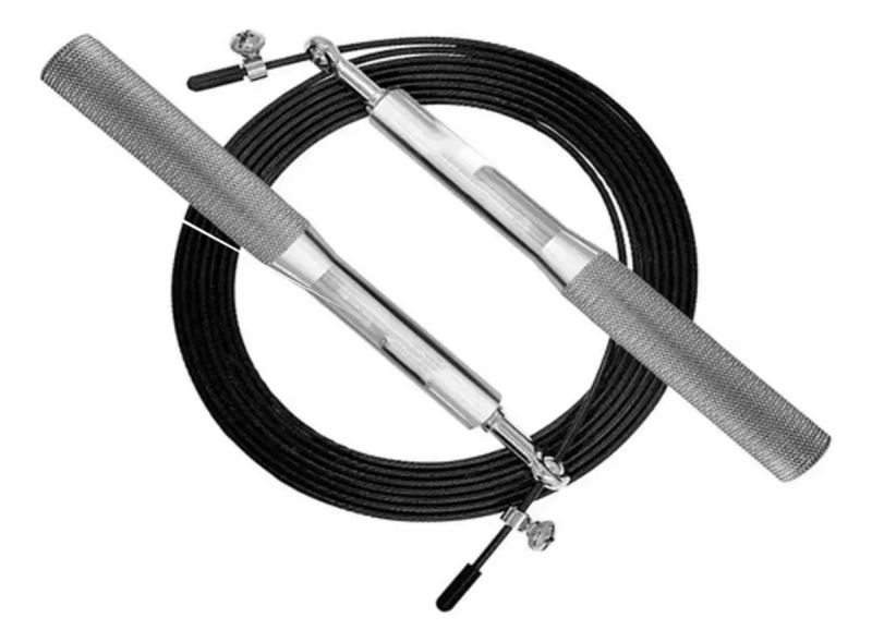 Comprar Cuerda De Velocidad Fitness 3m Platead en Electroshopy - Ángulo 2